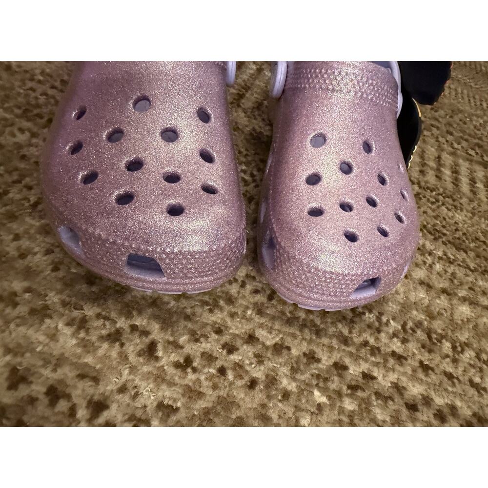 RARE CROCS KIDS Classic IAM Butterfly Clog 211262 Mystic Purple Toddlers Sz 13 C - Picture 5 of 9
